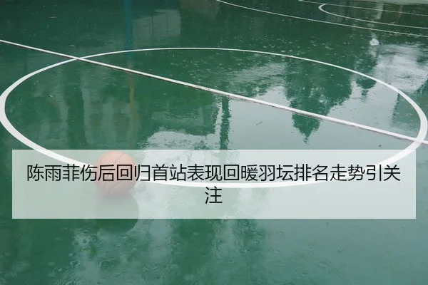 陈雨菲伤后回归首站表现回暖羽坛排名走势引关注